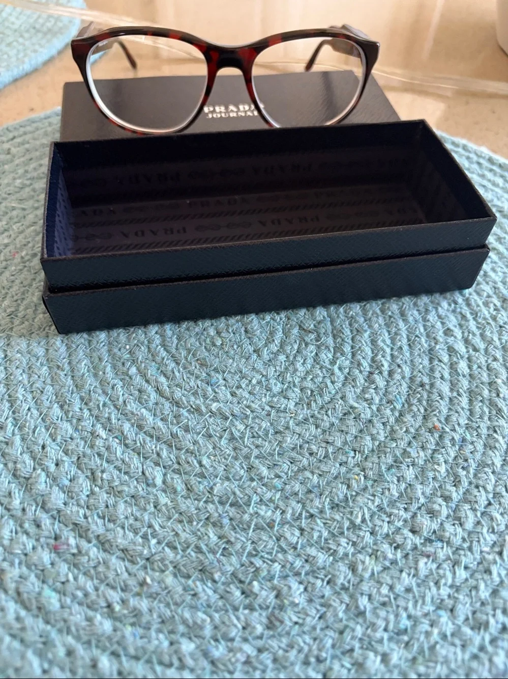 Prada Tortoiseshell Round Glasses